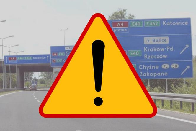 Uwaga kierowcy! Poważne utrudnienia na autostradzie A4 Kraków-Katowice