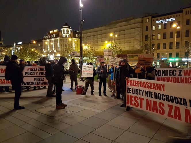 Protest pracowników Poczty Polskiej