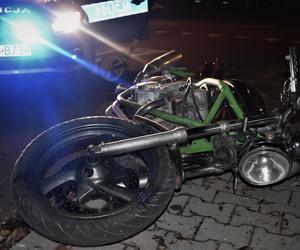 Ucieczkę przed policją zakończył upadkiem. 33-letni motocyklista miał wiele na sumieniu