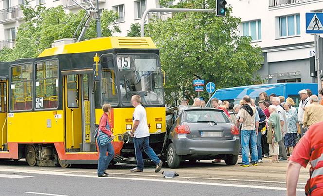 Wypadek zablokował tramwaje