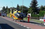 Wieluń. 11-latka potrącona na przejściu dla pieszych. Dziewczynkę zabrał śmigłowiec LPR