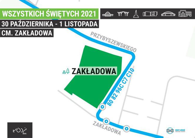 Organizacja ruchu wokół cmentarza na Zakładowej