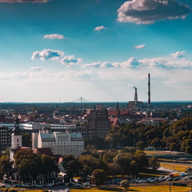 Tak wygląda Wrocław ogladany z najwyższego budynku na Przedmieściu Oławskim
