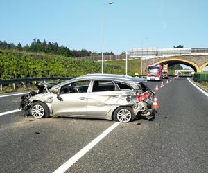 Wypadek na A4 koło Brzeska - 2.06.2023r.