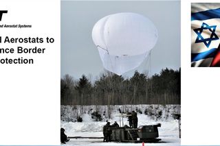 Aerostat RT wraz z platformą bazową