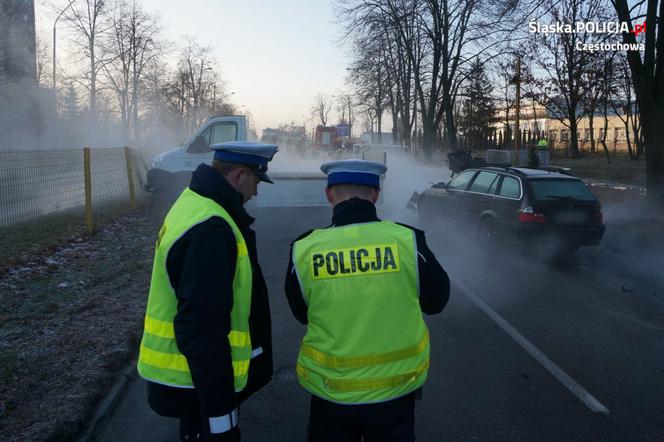 Doszło do rozszczelnienia zbiornika z ciekłym azotem