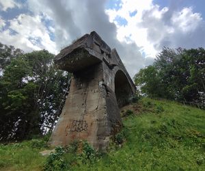 Zwalony most w Grądach Kruklaneckich