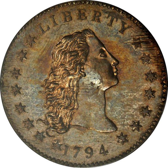 Moneta Copia 1 Dollaro 1794 Stati Uniti – Flowing Hair, 39.12mm 25g