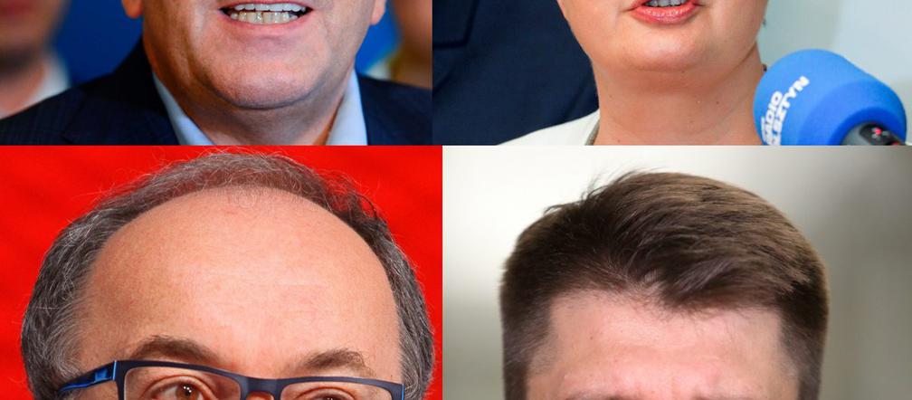 Grzegorz Schetyna, Katarzyna Lubnauer, Włodzimierz Czarzasty, Ryszard Petru 