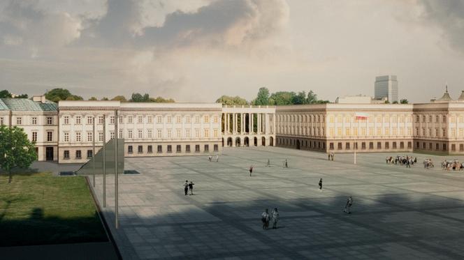 Wizualizacja odbudowy Pałacu Saskiego