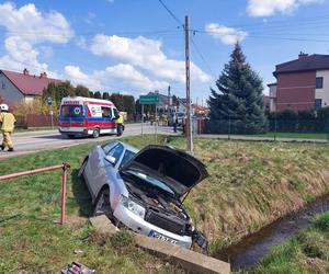 Wypadek w Tychowie. Poszkodowany kierowca Audi