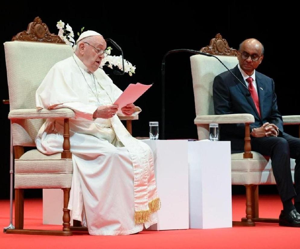 Papież Franciszek-pierwsze przemówienie w Singapurze