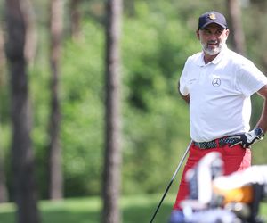 Michał Probierz na polu golfowym