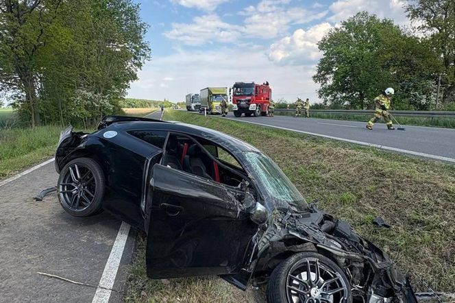 Wypadek niedaleko Kąkolewa 