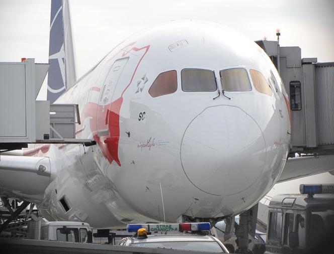 DUMNI z Niepodległości Polski! Biało-czerwony dreamliner wylądował na Jasionce [ZDJĘCIA]