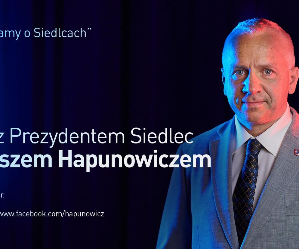 Spotkanie online „Q&A z Prezydentem Siedlec Rozmawiamy o Siedlcach”