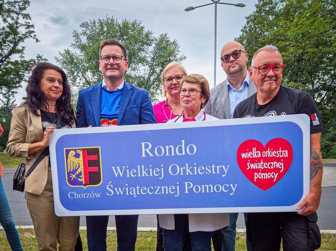 Jurek Owsiak przyjechał do Chorzowa. Oficjalnie otwarto rondo im. Fundacji WOŚP