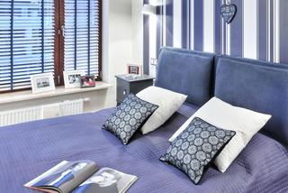 Sypialnia w kolorze niebieskim