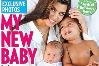 Kourtney Kardashian POKAZUJE dzieci na okładce magazynu