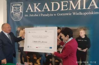 Sześć milionów złotych dla gorzowskiej Akademii!