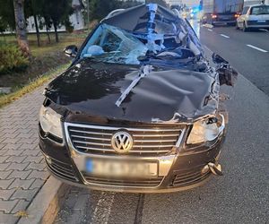 Wypadek w miejscowości Uszew na DK 75