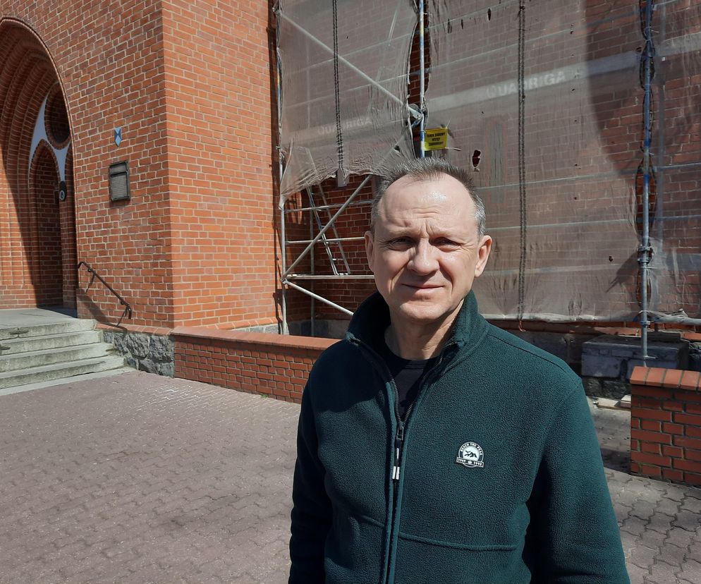 ks. Jacek Lewiński, proboszcz parafii mariackiej w Szczecinku