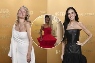 Tylko spójrzcie na rękę Demi Moore i twarz Pameli Anderson! Gwiazdy na rozdaniu SAG Awards mogą budzić niepokój