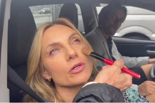 Na Wspólnej. Monika (Sylwia Gliwa), Bruno (Dawid Czupryński) na planie