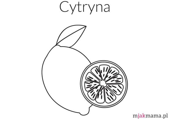 cytryna-kolorowanka