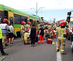 Zderzenie tramwajów w Poznaniu! Są ranni!