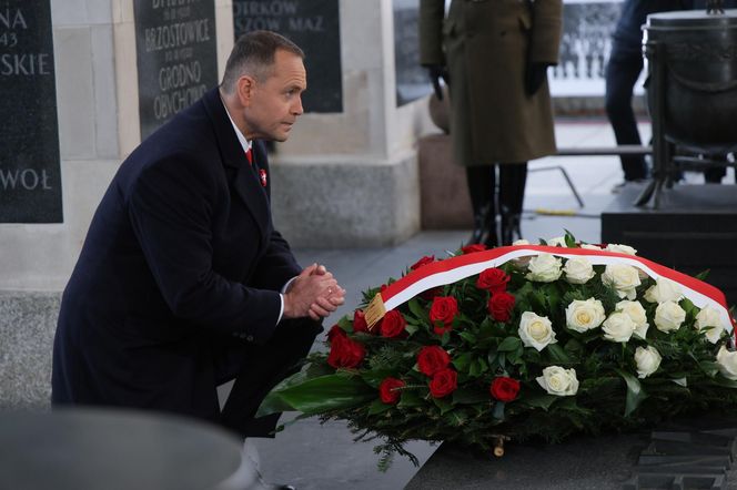 Święto Niepodległości. Karol Nawrocki na placu Piłsudskiego