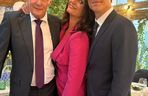 M jak miłość nowy sezon. Aleksandra (Małgorzata Pieczyńska), Erwin (Andrzej Dopierała), Olek (Maurycy Popiel) na planie