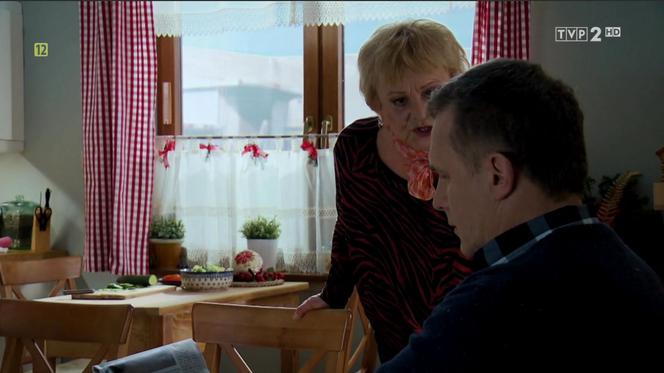M jak miłość, odc. 1440. Kisielowa (Małgorzata Różniatowska), Artur Rogowski (Robert Moskwa)