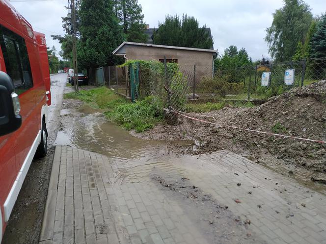 Krakowski Bieżanów zalany przez rzekę Serafę