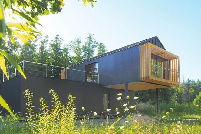 dom przyszłości o drewnianej konstrukcji ramowej