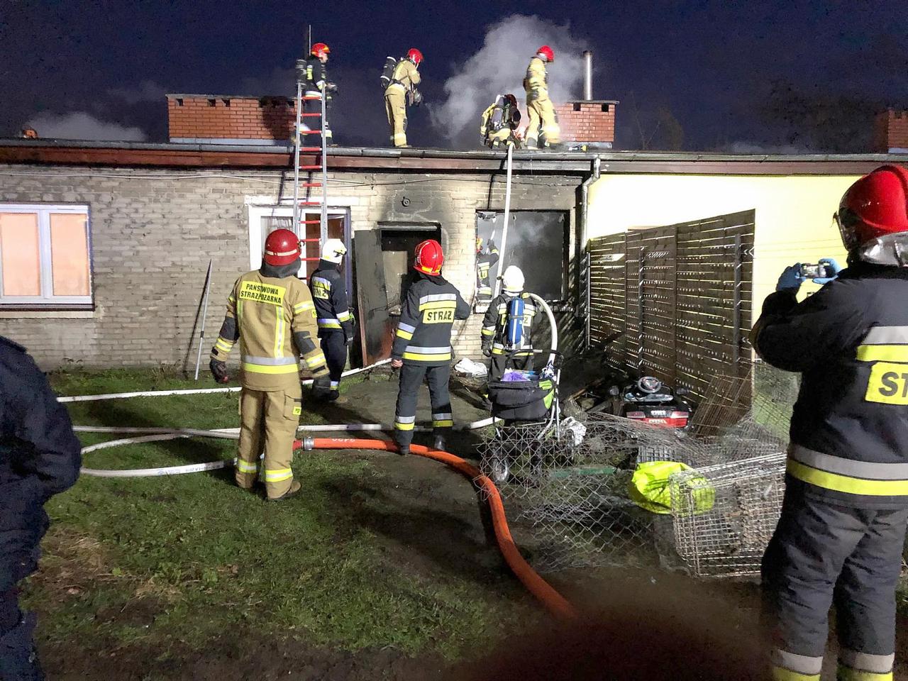 Tragiczny pożar w Markach pod Warszawą. Jedna osoba nie żyje