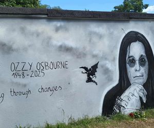 Mural Ozzy'ego Osbourne'a w Warszawie