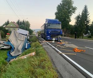 Wypadek w miejscowości Uszew na DK 75