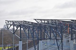 Budowa stadionu w Szczecinie - luty 2020
