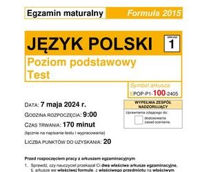 Matura 2024: polski formuła 2015. Mamy odpowiedzi i arkusze CKE [FORMUŁA 2015]
