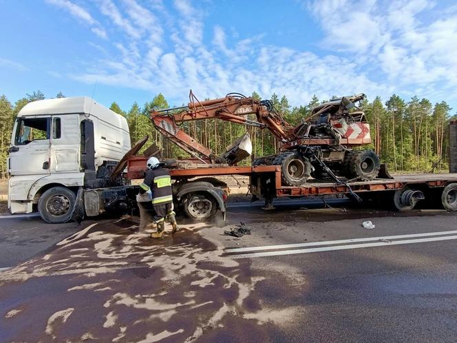 Tragiczny wypadek z udziałem dwóch ciężarówek. Jedna osoba nie żyje