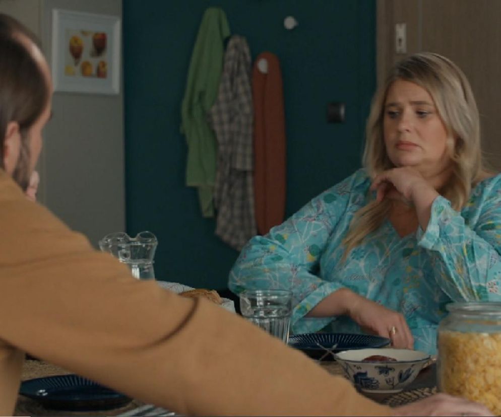 Barwy szczęścia, odcinek 3147. Borys (Jakub Wieczorek), Aldona (Elżbieta Romanowska)