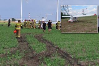 Awionetka dachowała w polu. Pilot wyszedł bez szwanku. To był cud [ZDJĘCIA]