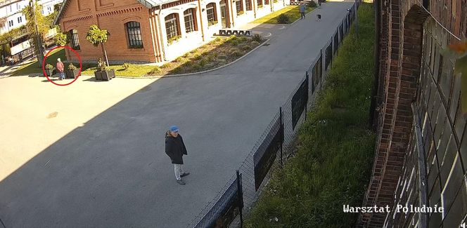 Seniorka musiała zaczekać, aż pan w niebieskiej czapce zniknie z pola widzenia