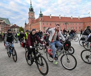 Rowerowa Masa Krytyczna na ulicach Warszawy