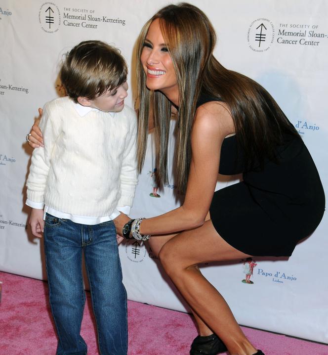 Melania Trump z synem w 2010 roku