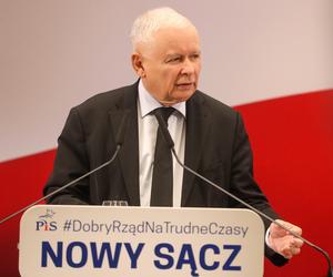 Jarosław Kaczyński w Nowym Sączu: Tusk chce podporządkować Polskę Niemcom