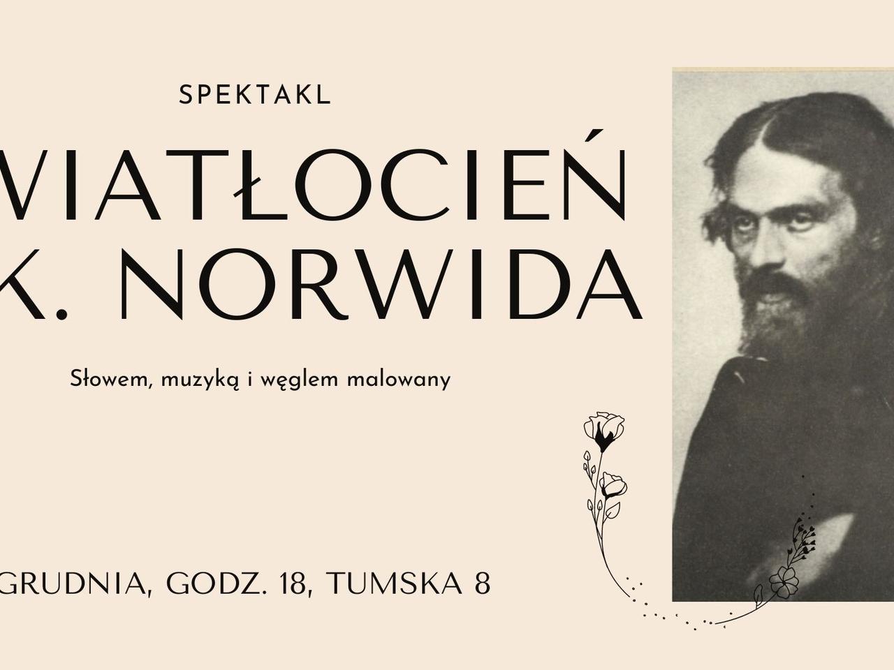 Światłocień C. K. Norwida - słowem, muzyką i węglem malowany