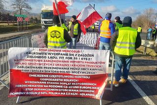 Rolnicy z woj. lubelskiego protestowali, bo mają dość unijnej polityki rolnej. Nie chcą zboża technicznego z Ameryki Południowej