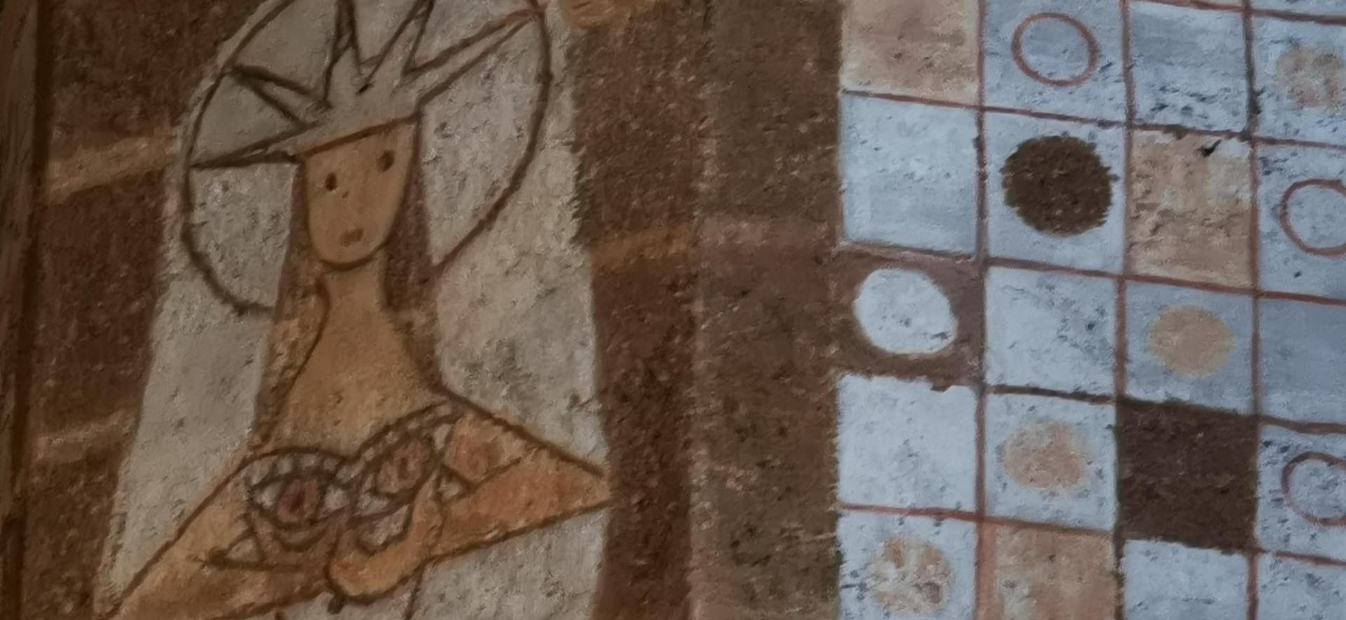 Olkusz. Polichromie w bazylice z lat 60. XX wieku